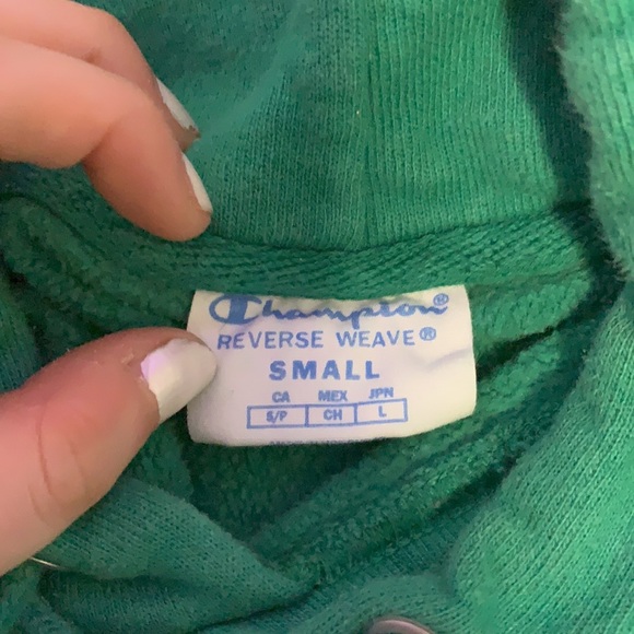 Champion Reverse Weave Hoodie - Green - Picture 2 of 2